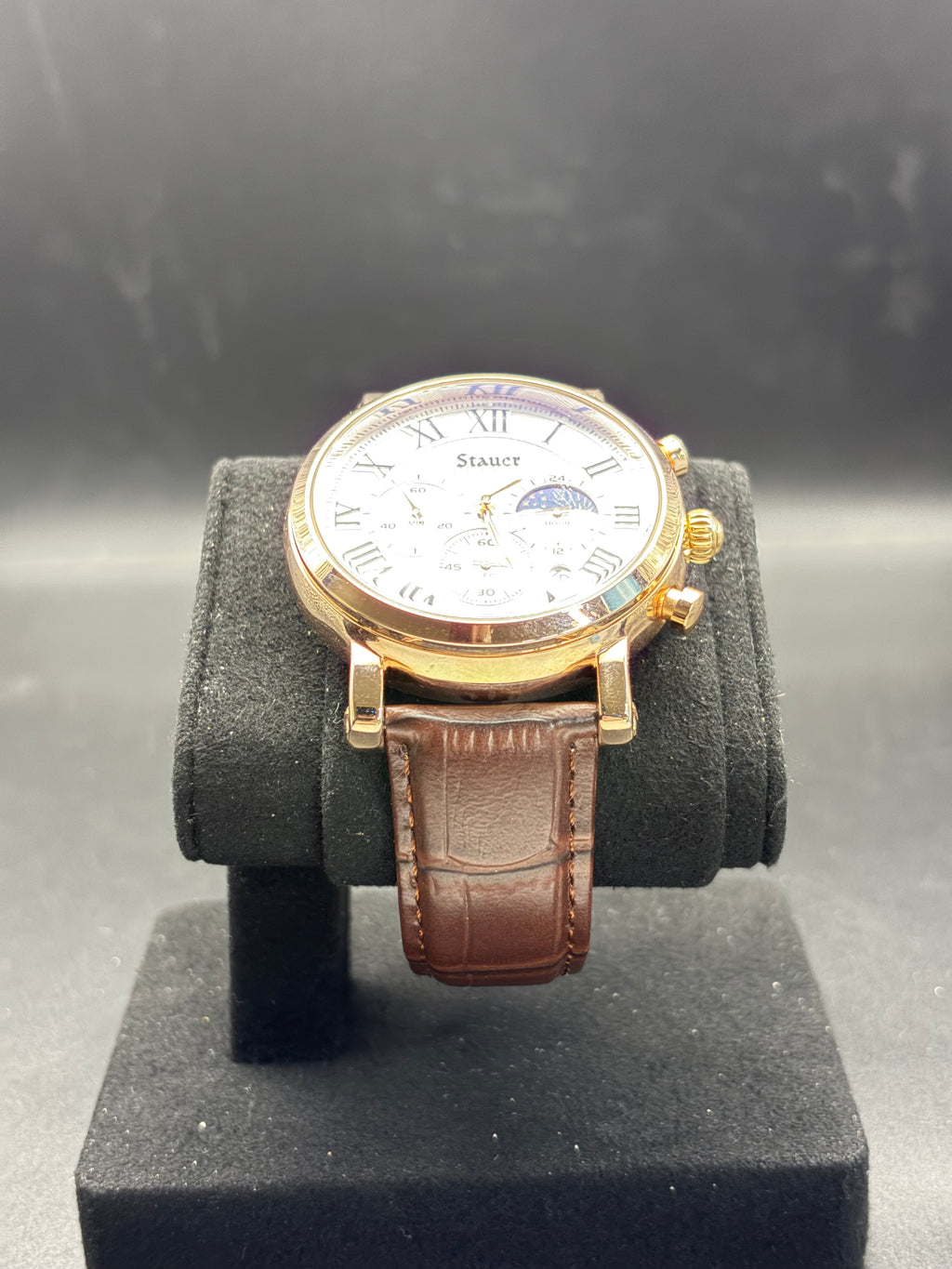 Stauer quartz multifunction/chronograph-style watch, reference 66099