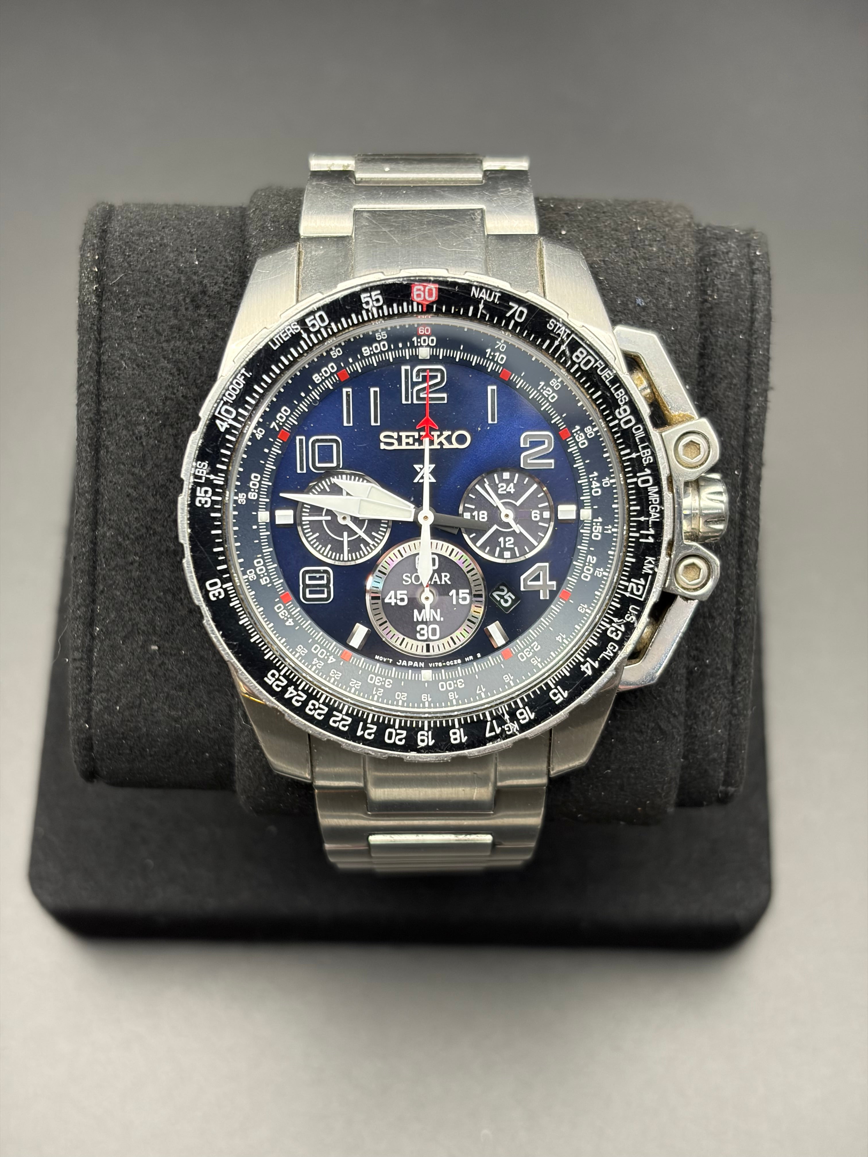 Seiko Prospex Solar Aviation Chronograph SSC275 (V175-0CL0)