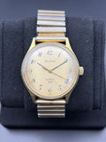Vintage Bulova Swiss Quartz Men’s Dress Watch Gold Tone 2-9 Movement Runs