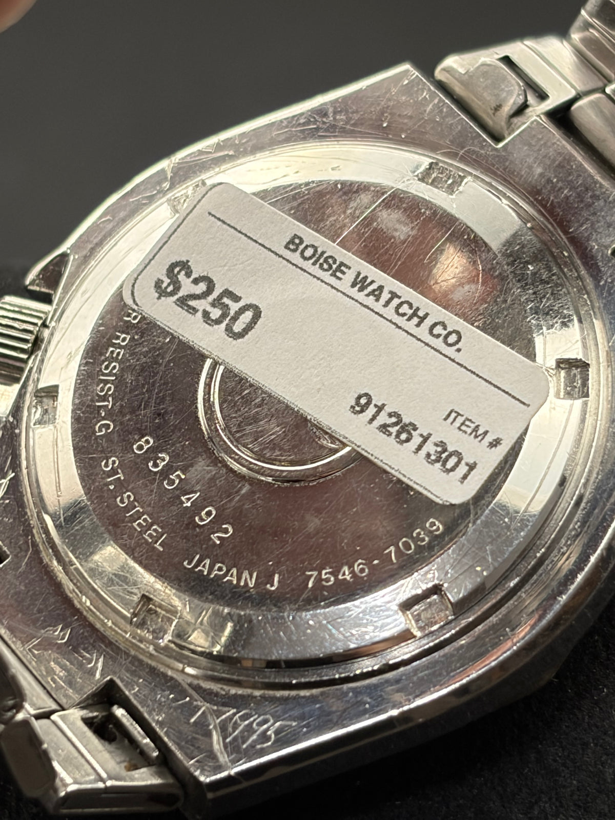 Vintage Seiko SQ Sports 100 7546-7039 Quartz Gold Dial Two Tone Day Date Watch