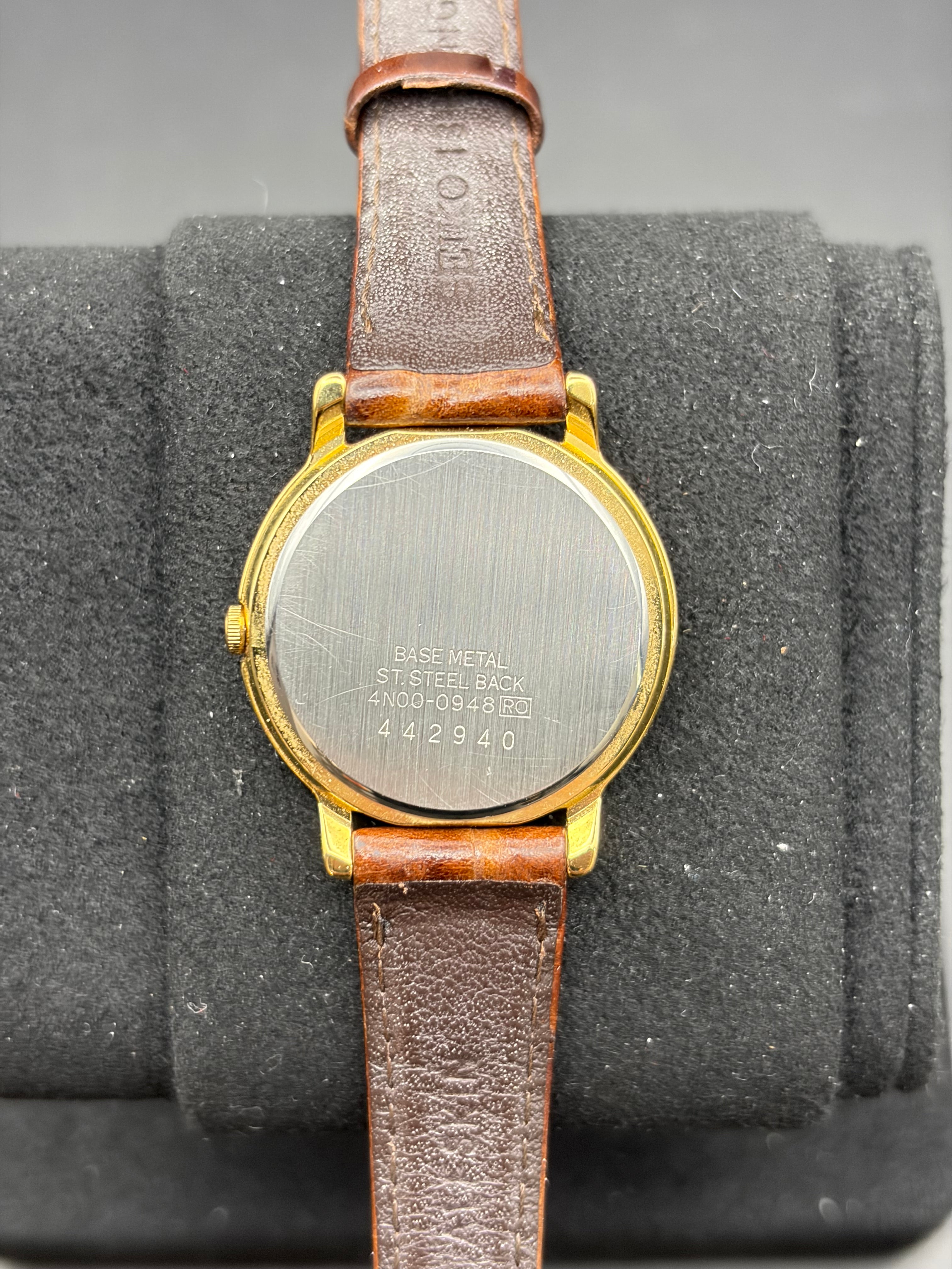 Vintage Seiko Quartz 4N00-0948 Women’s Gold Tone Roman Dial Dress Watch