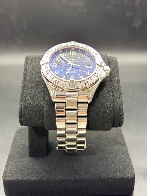 Breitling SuperOcean A17040 Automatic Black Dial 42mm Steel Bracelet