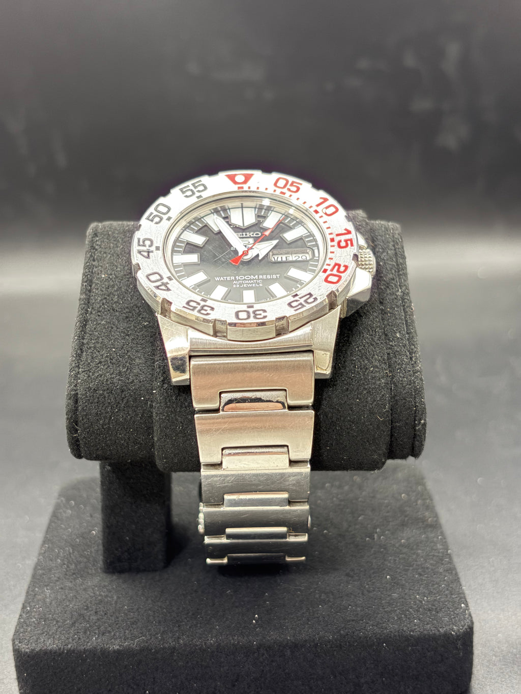 Seiko 5 Sports Baby Monster 7S36-03D0 Automatic 23J Black Red 100M