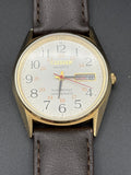 Vintage Citizen Railroad Approved 4-140541Y Quartz Day Date Japan Watch