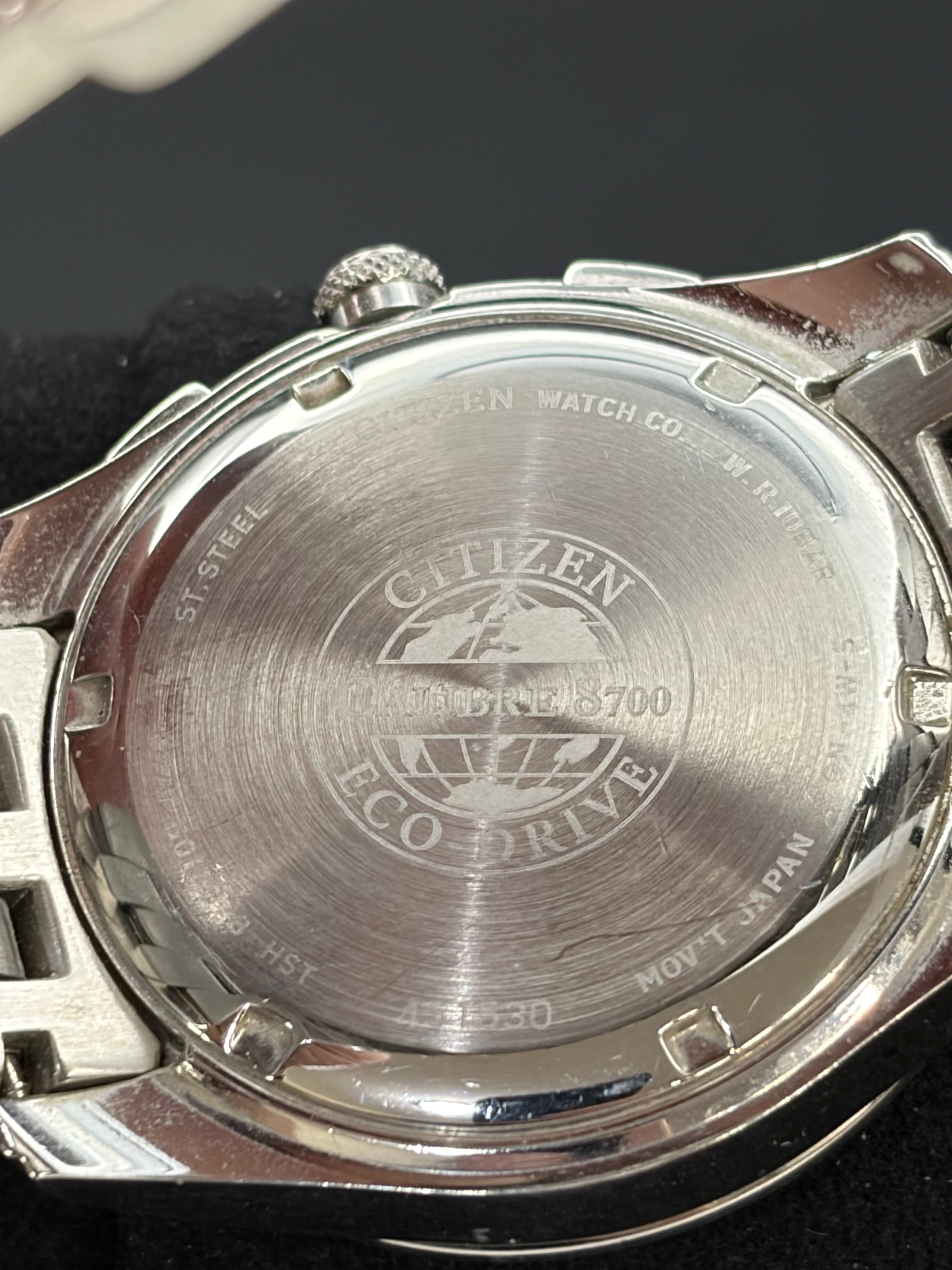 Citizen BL8000-54L Calibre 8700 Eco-Drive Perpetual Calendar Blue Dial Box